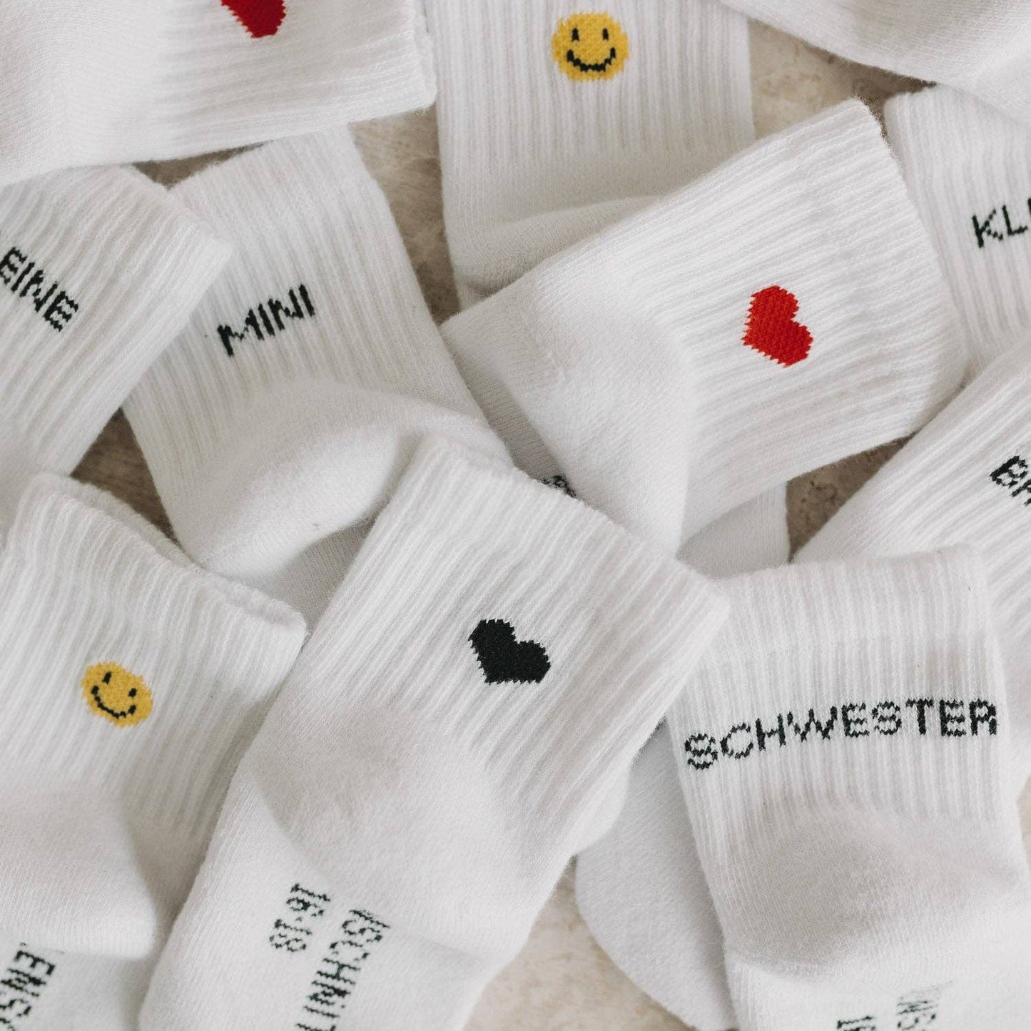 Babysocken 'Smiley' gelb
