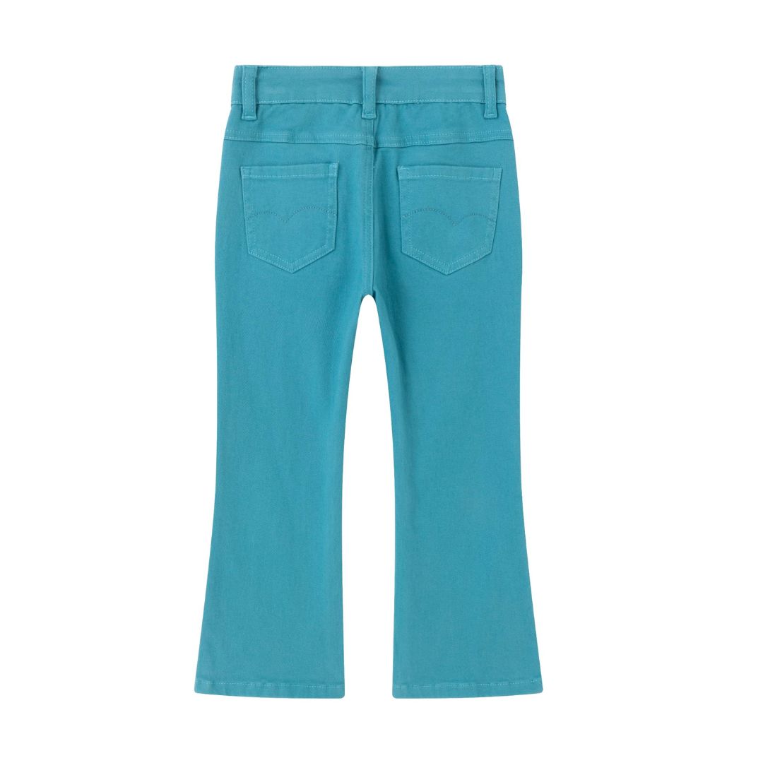 Grüne Five-Pocket-Jeans für Mädchen