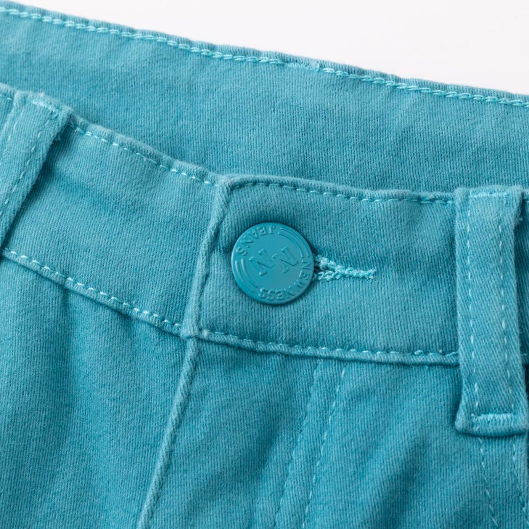 Grüne Five-Pocket-Jeans für Mädchen