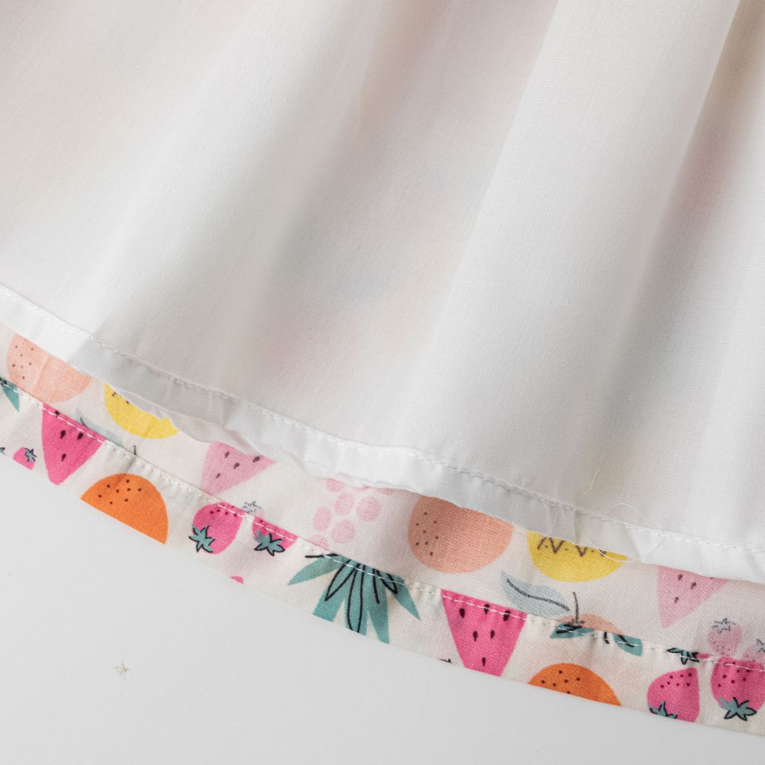 Mädchenkleid mit Trägern "Tropical Fruits"