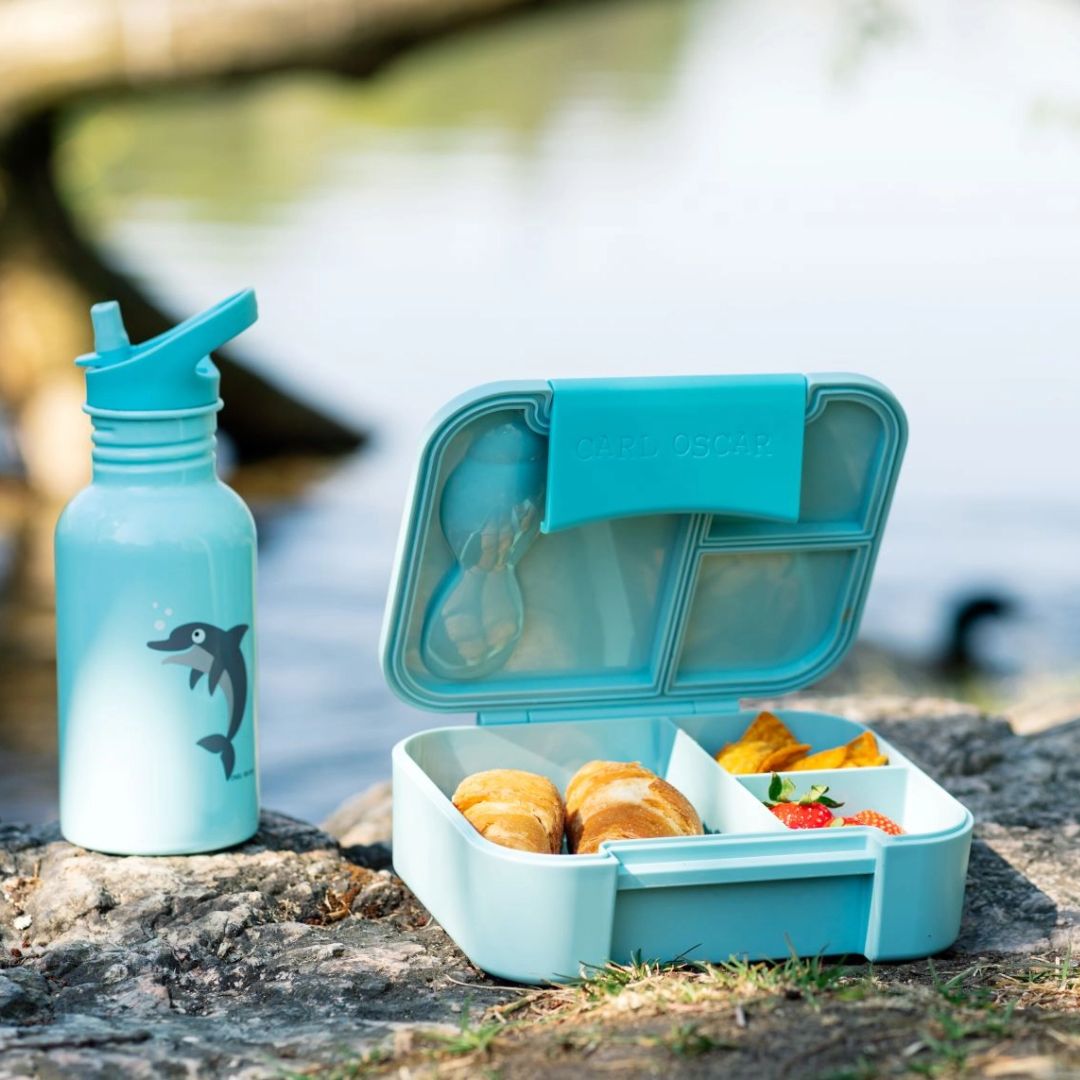 Bento Box Lunchbox Delphin blau 18cm