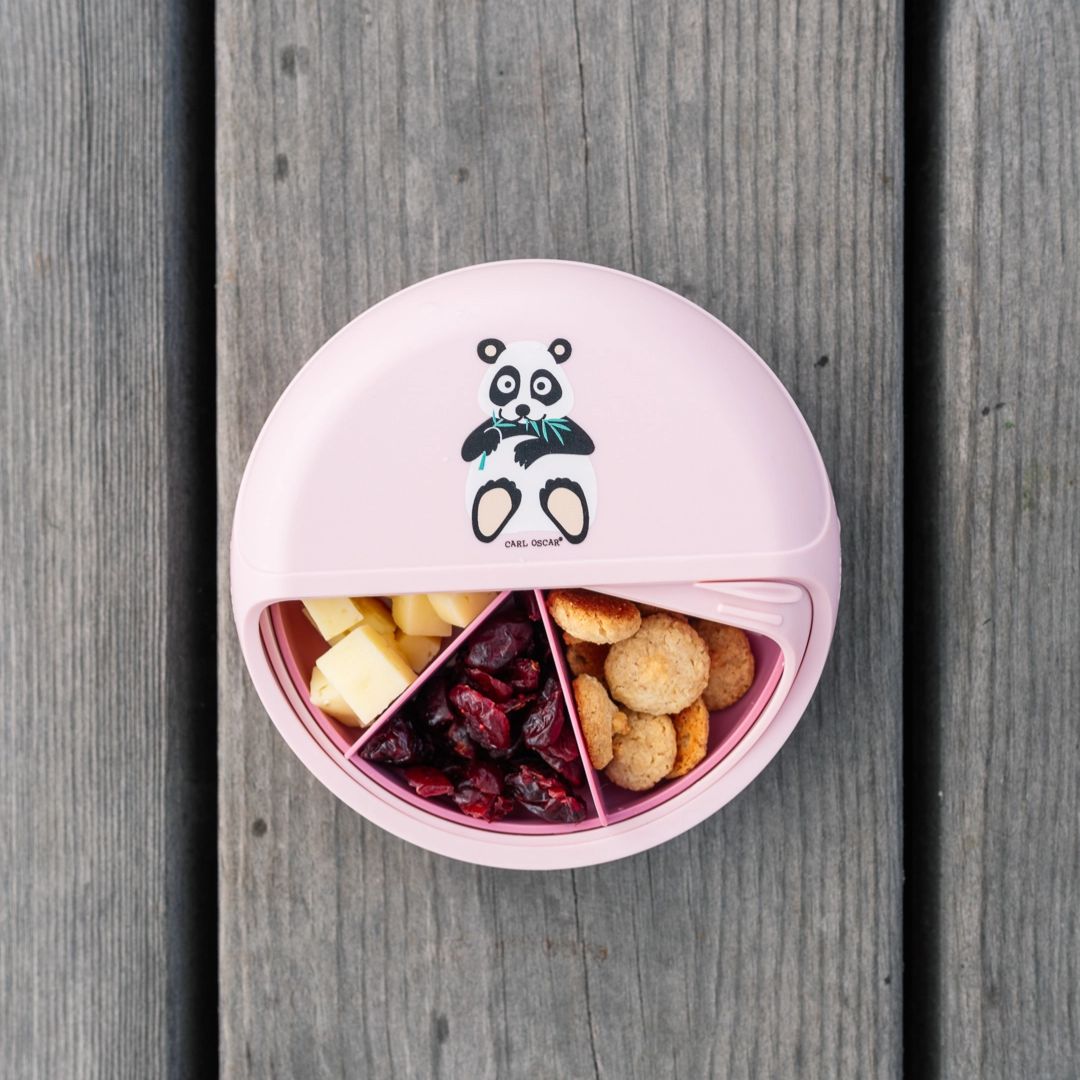 Snack Disc Kinder 'Panda' rosa 15 cm