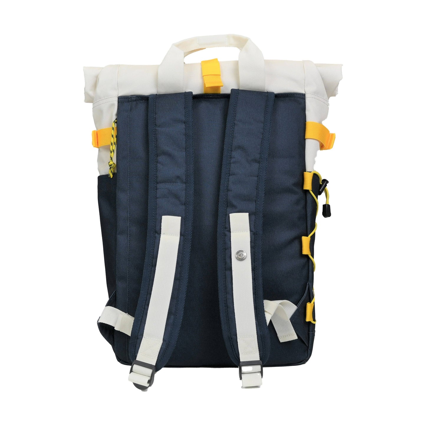 Rolltop-Rucksack mehrfarbig elfenbein/marineblau