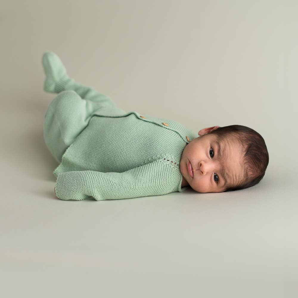 Neugeborenen und Baby Strickset mintgrün