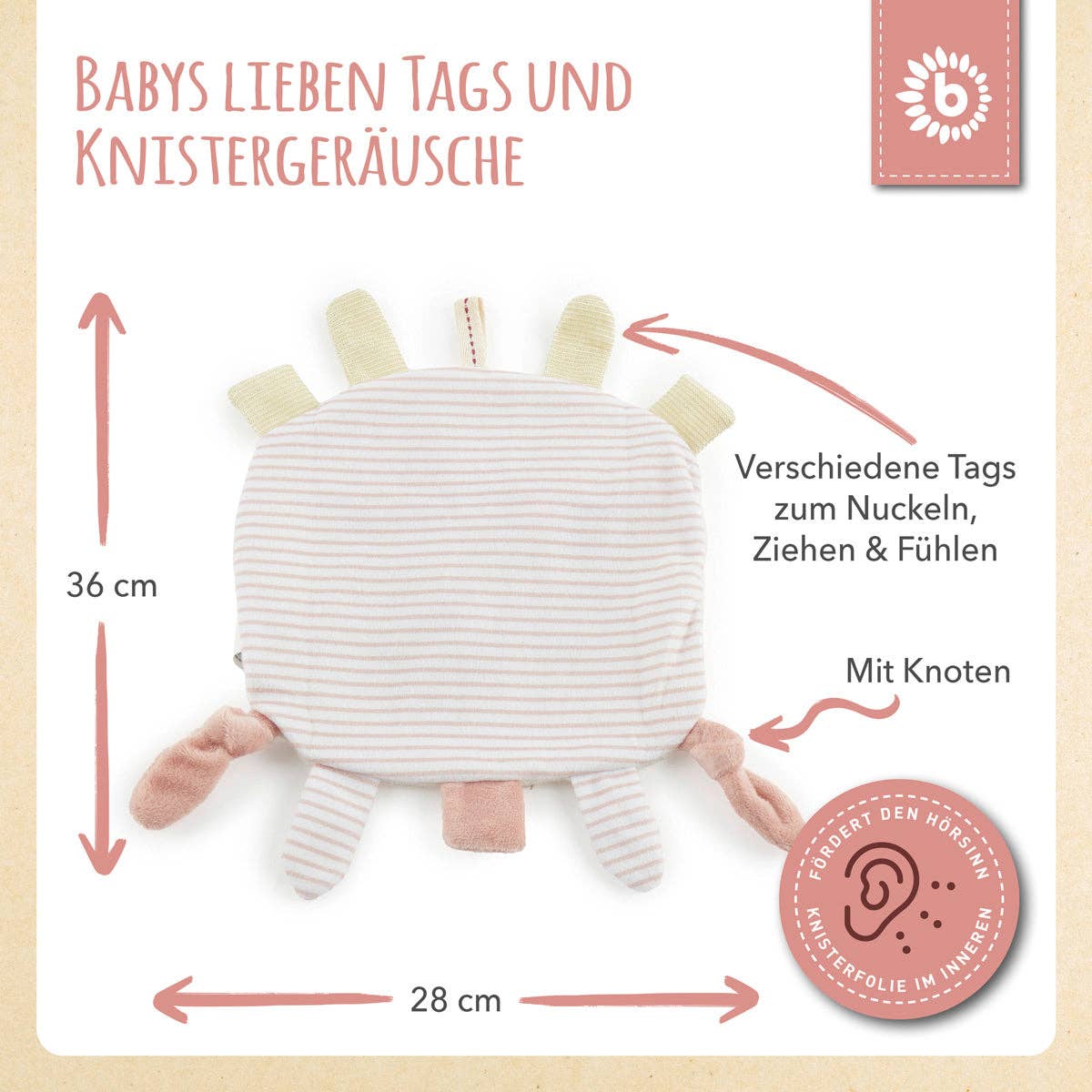 Knistertuch Reh Ella