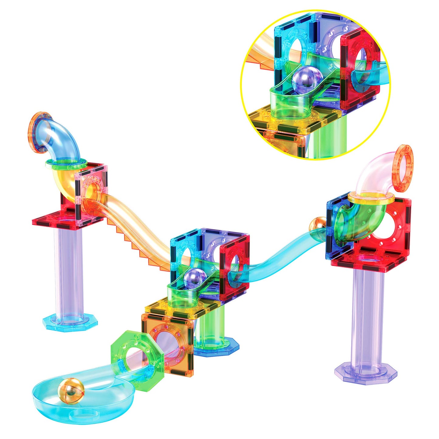Magnetisches Marble Run-Erweiterungspaket 15-teilig