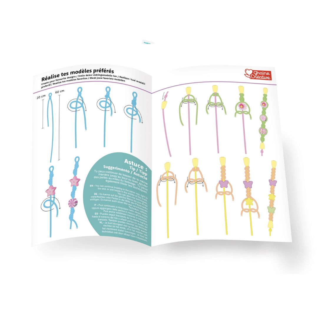 Scoubidou Flechtarmband Set