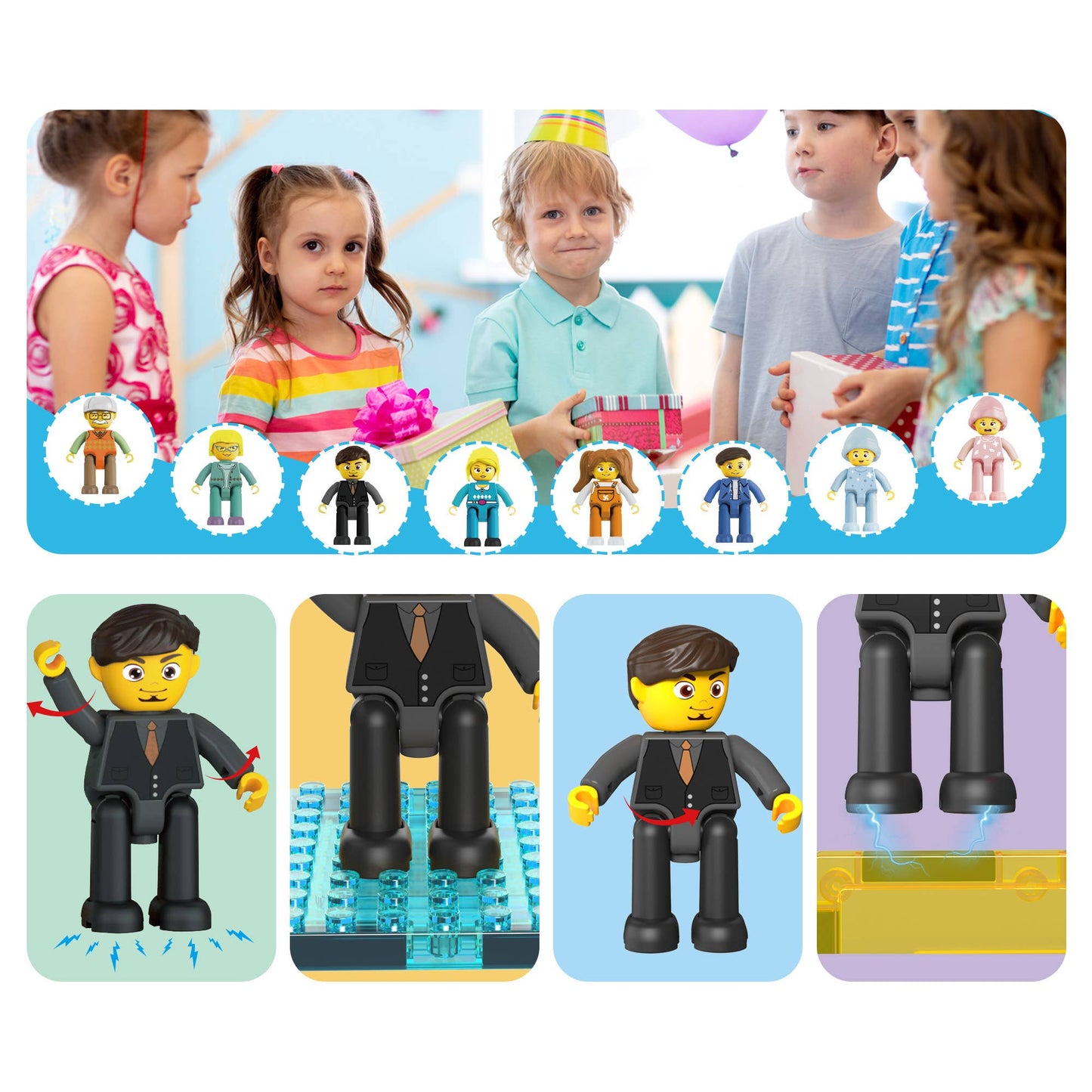 Magnetisches Spielzeug-Set 'Family' | 8-teilig