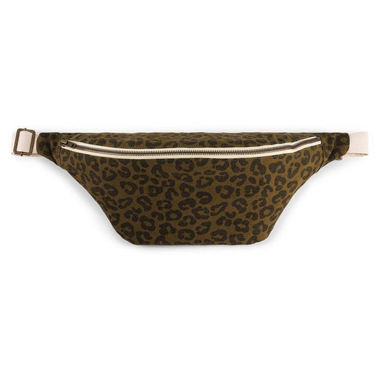 GRAU-OLIVGRÜNE GÜRTELTASCHE