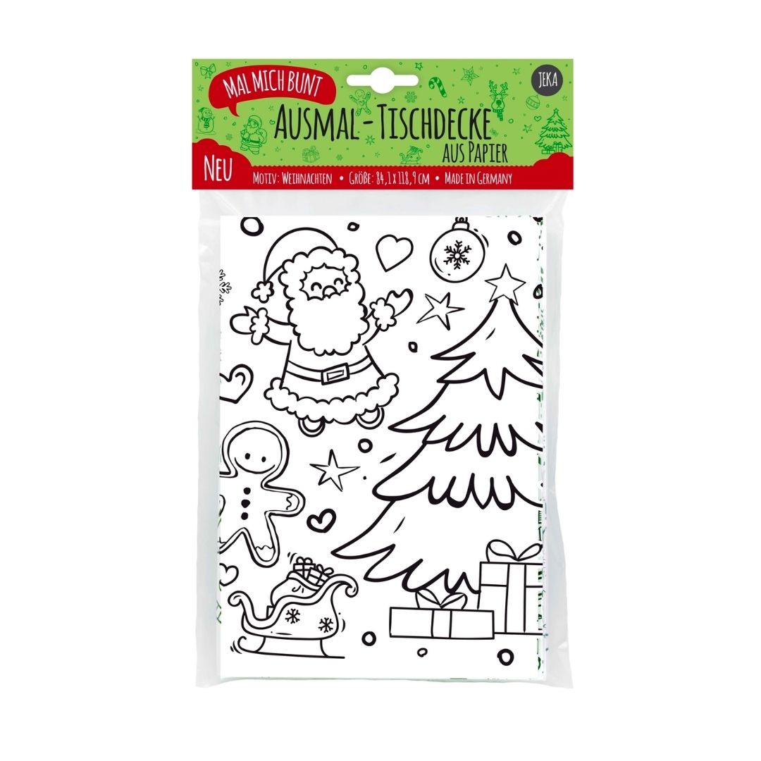 Ausmal-Tischdecke aus Papier "Weihnachten"