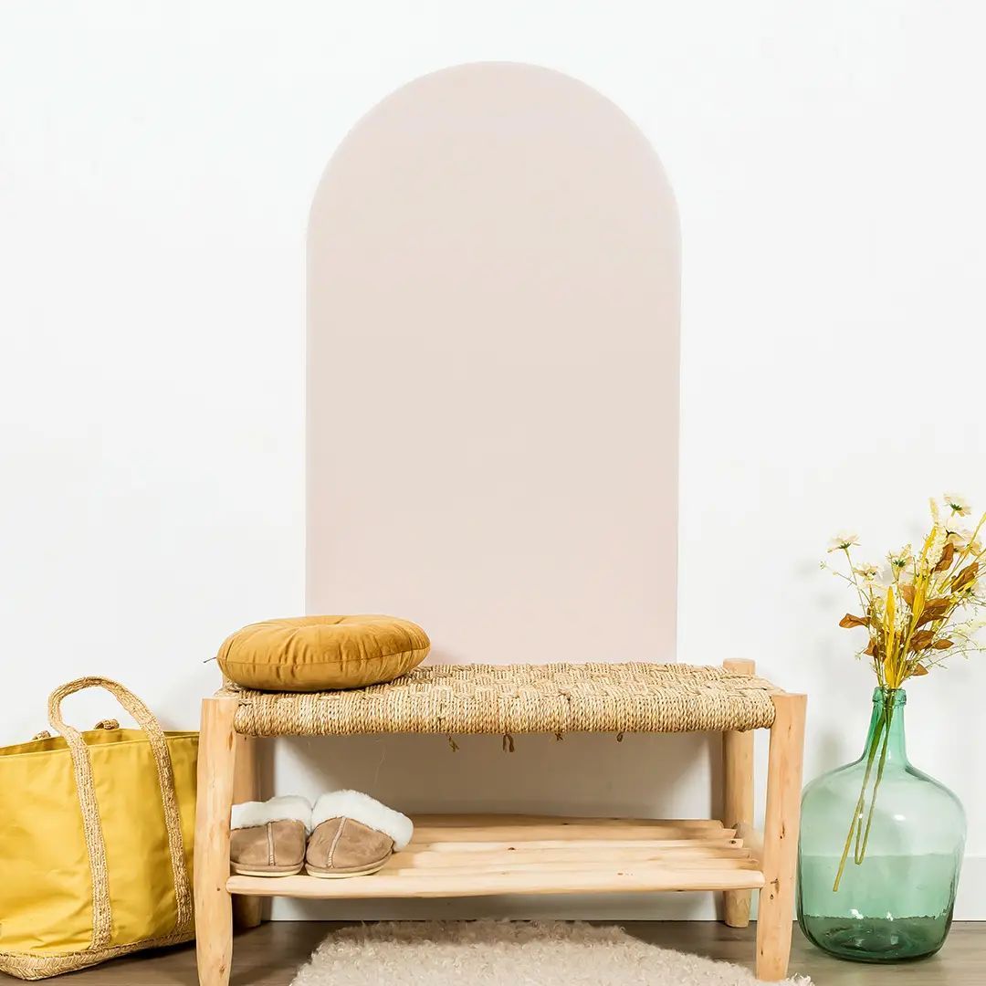 Repositionierbare Magnettafel 'Arche' rosa/beige