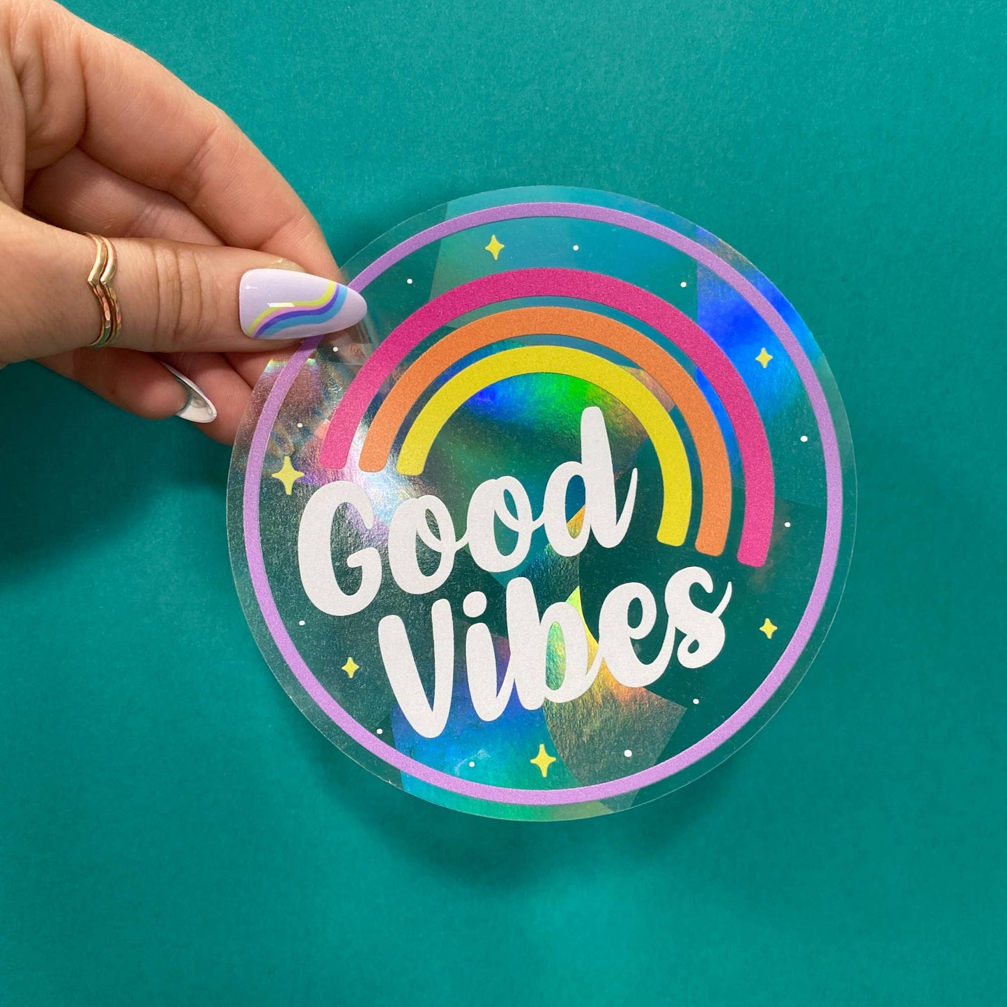 Good Vibes Suncatcher Aufkleber