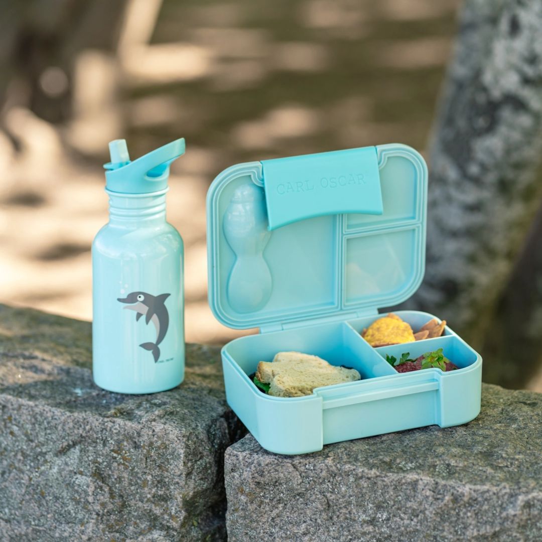 Bento Box Lunchbox Delphin blau 18cm