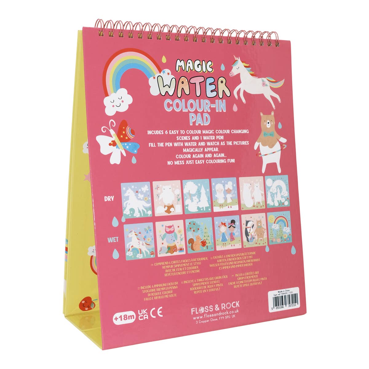 Magic Water Pad 'Regenbogenfee' mit Stift