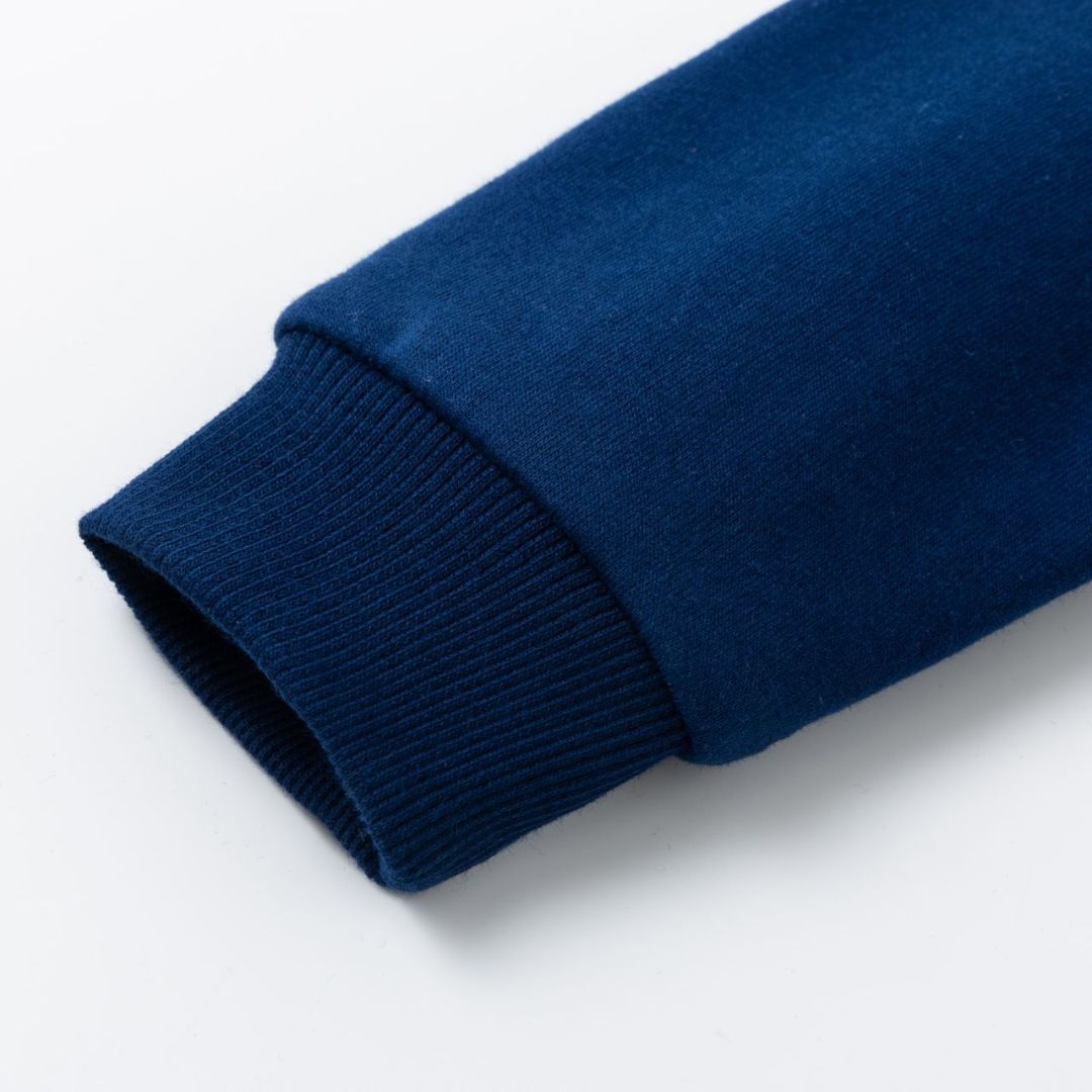Sweatshirt mit süßer Frosch Applikation marine blau