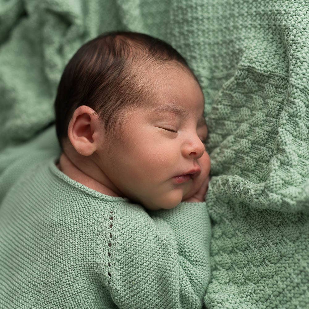 Neugeborenen und Baby Strickset mintgrün