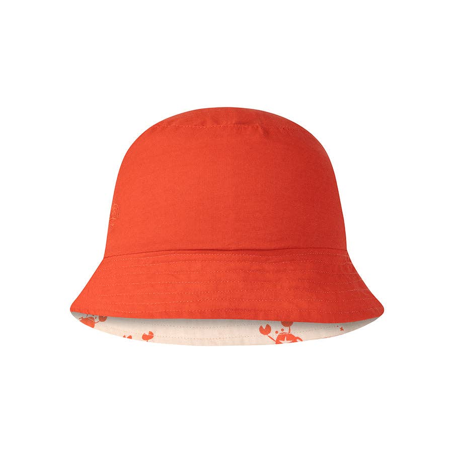 UV Wende-Sonnenhut Beige/Rot Krabbe