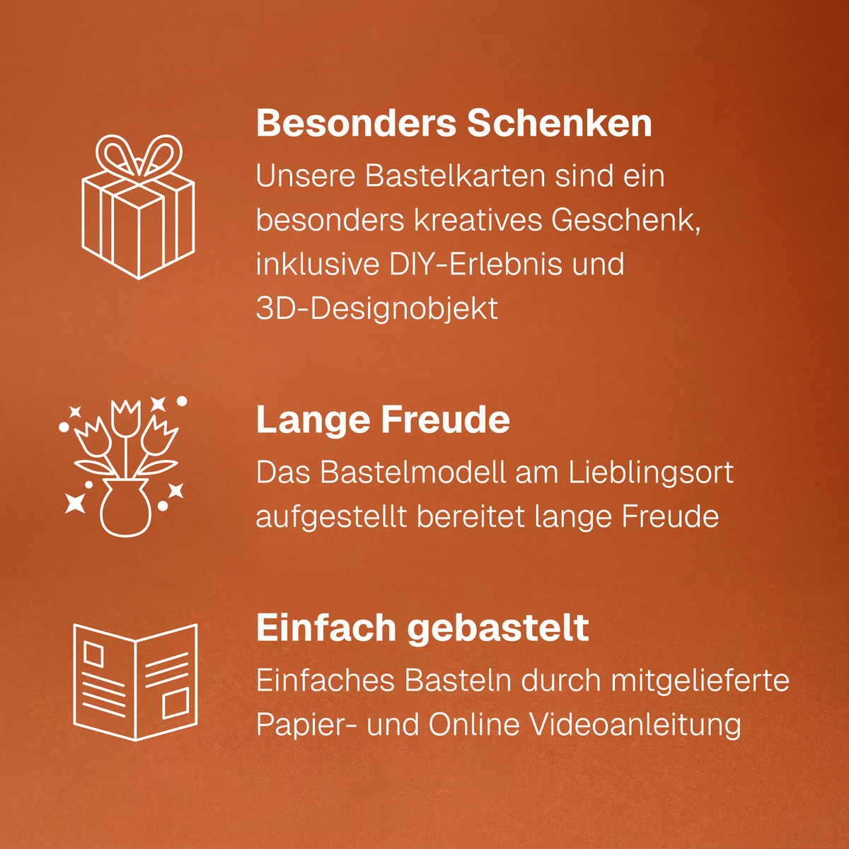 Minikarte 'Weihnachtsstern' 2in1 Karte & DIY Geschenk in einem