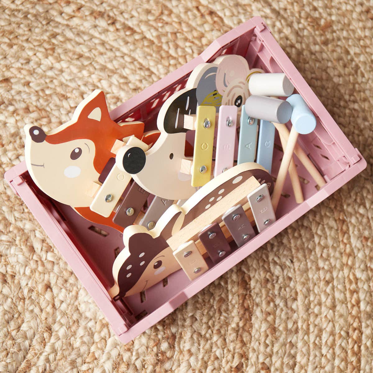 Mini Xylophon aus Holz 'Igel'