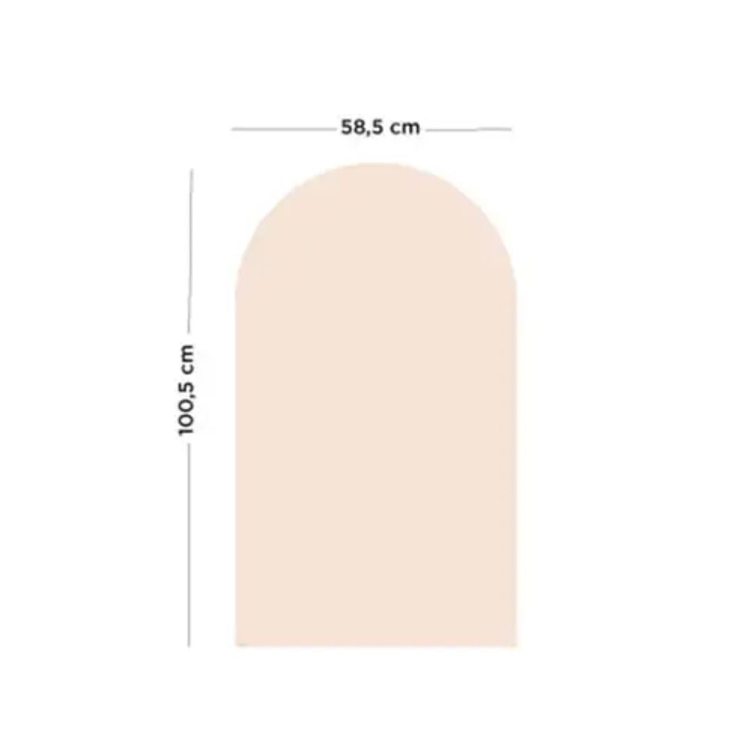 Repositionierbare Magnettafel 'Arche' rosa/beige