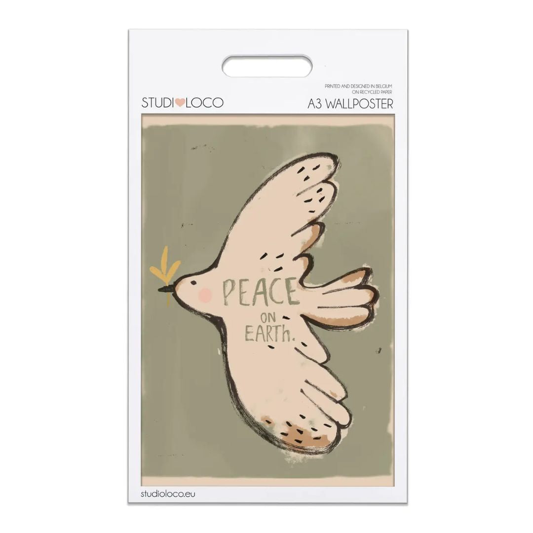 A3 Kunstdruck in Papierhülle 'Bird - Peace On Earth'