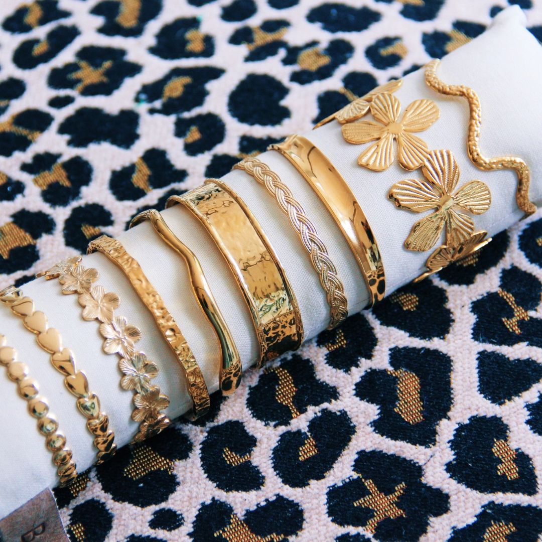 Armreif 'Small Wave' gold