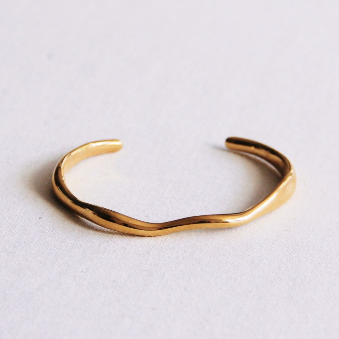 Armreif 'Small Wave' gold