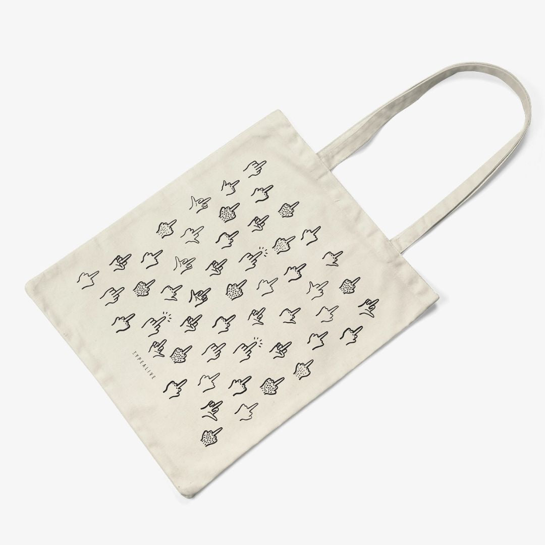 Baumwolltasche 'F*&k You' natur