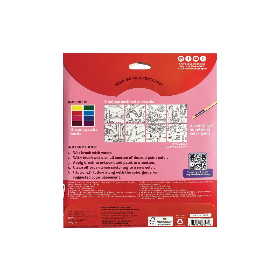 D.I.Y. Aquarell-Kunst-Kit 'Scenic Hues - Wüstentor'