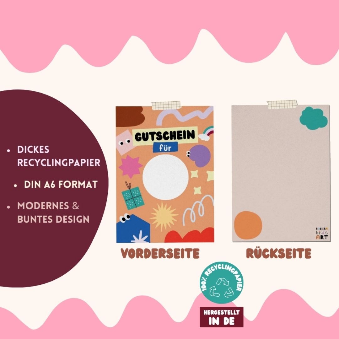 DIY Gutschein Rubbelkarte DIN A6