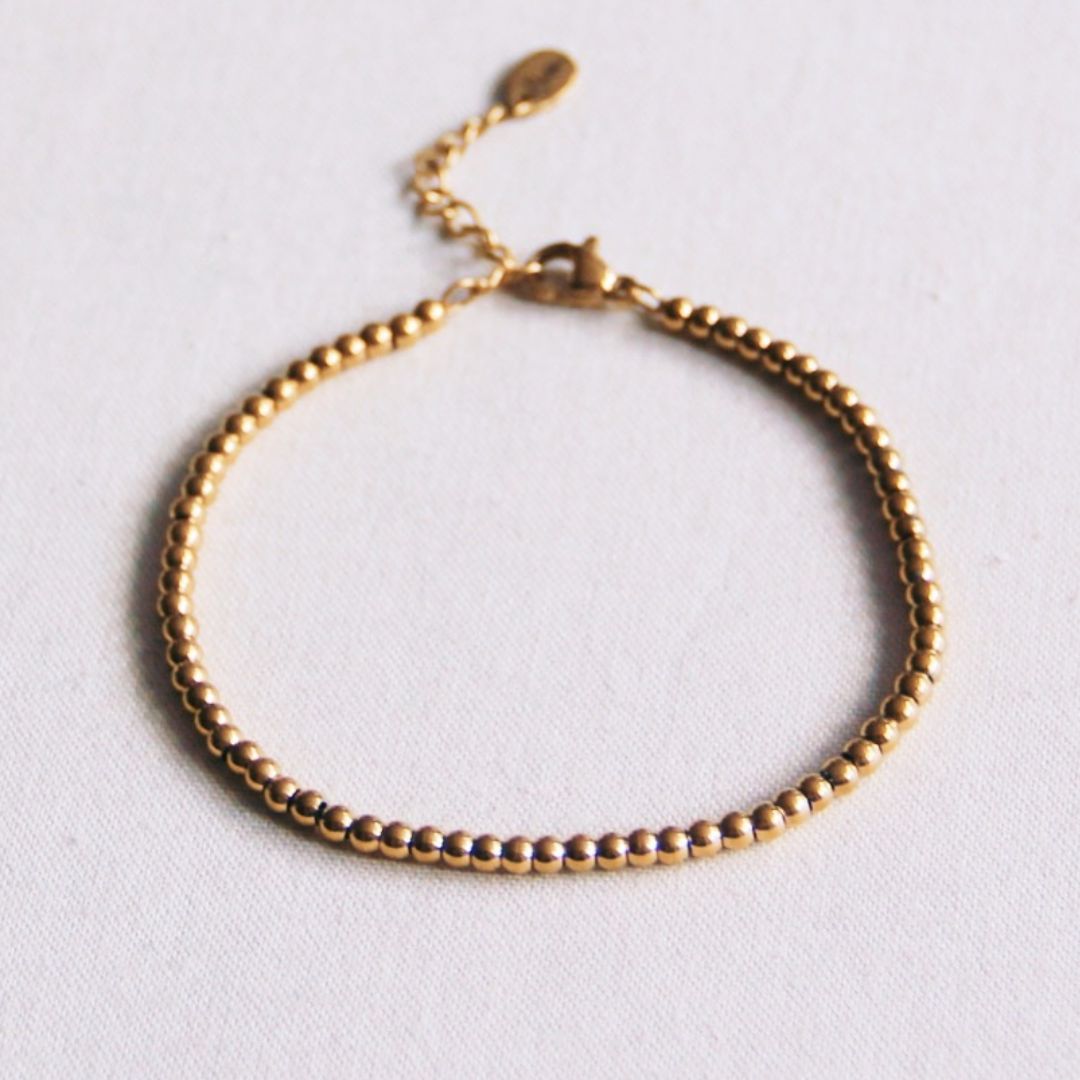 Damen Armband 'Balls' gold small