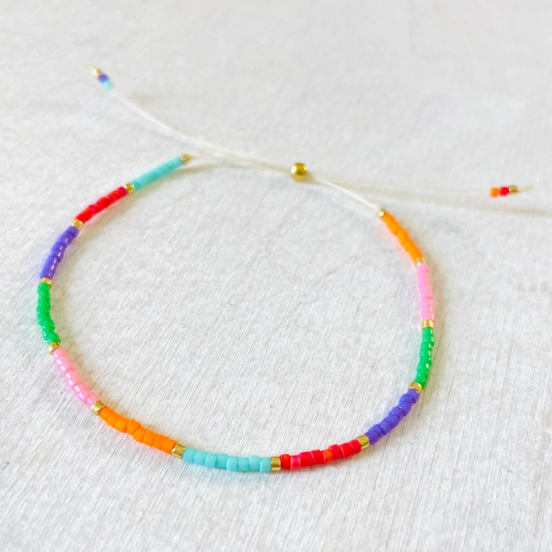Damen Armband Single 'Miyuki Perlen' colorful