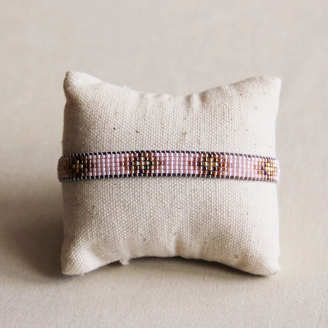 Damen Armband aus Miyuki Perlen geflochten