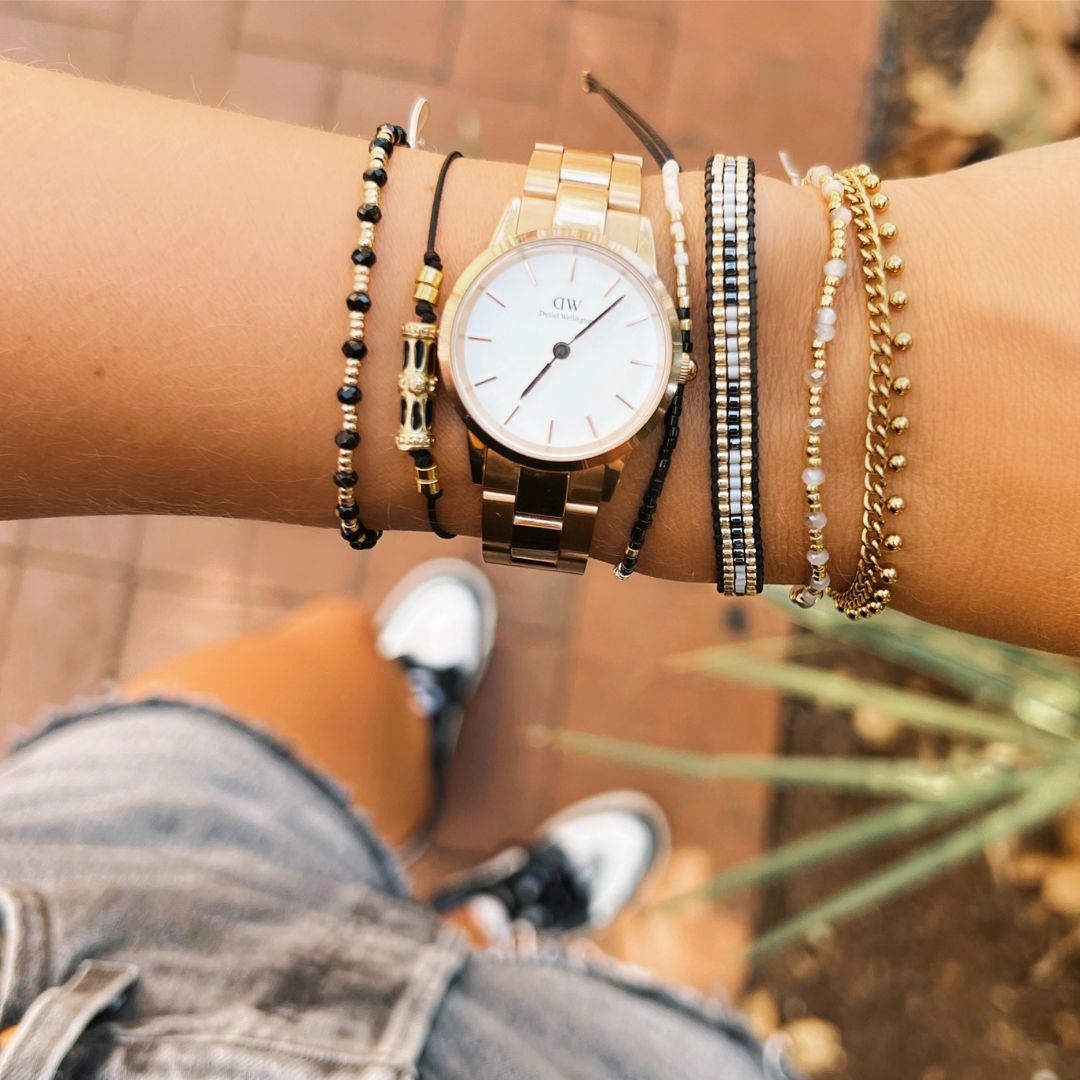 Damen Armband mit kleinen Münzen gold