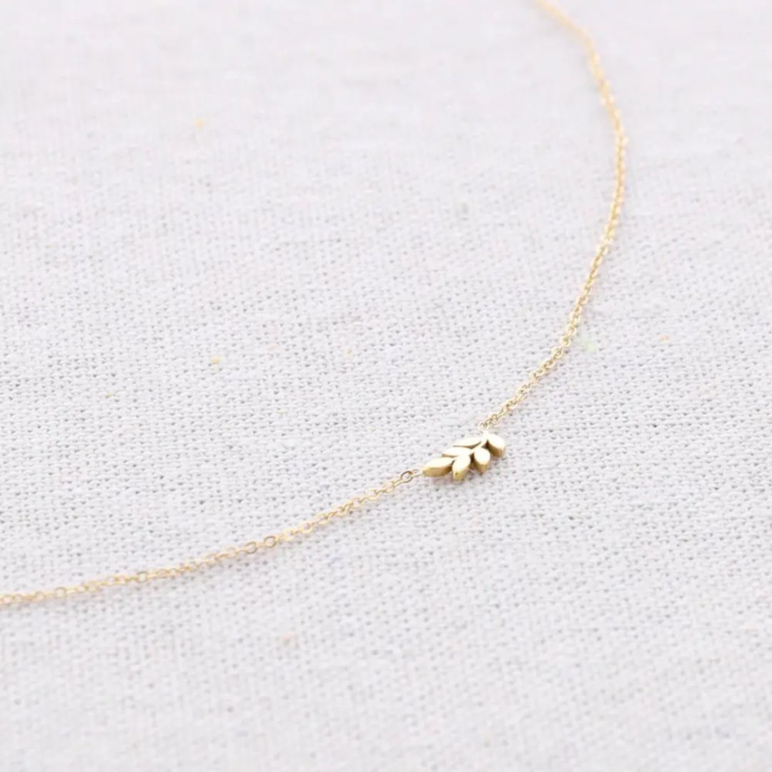 Damen Halskette 'Kleiner Zweig' gold