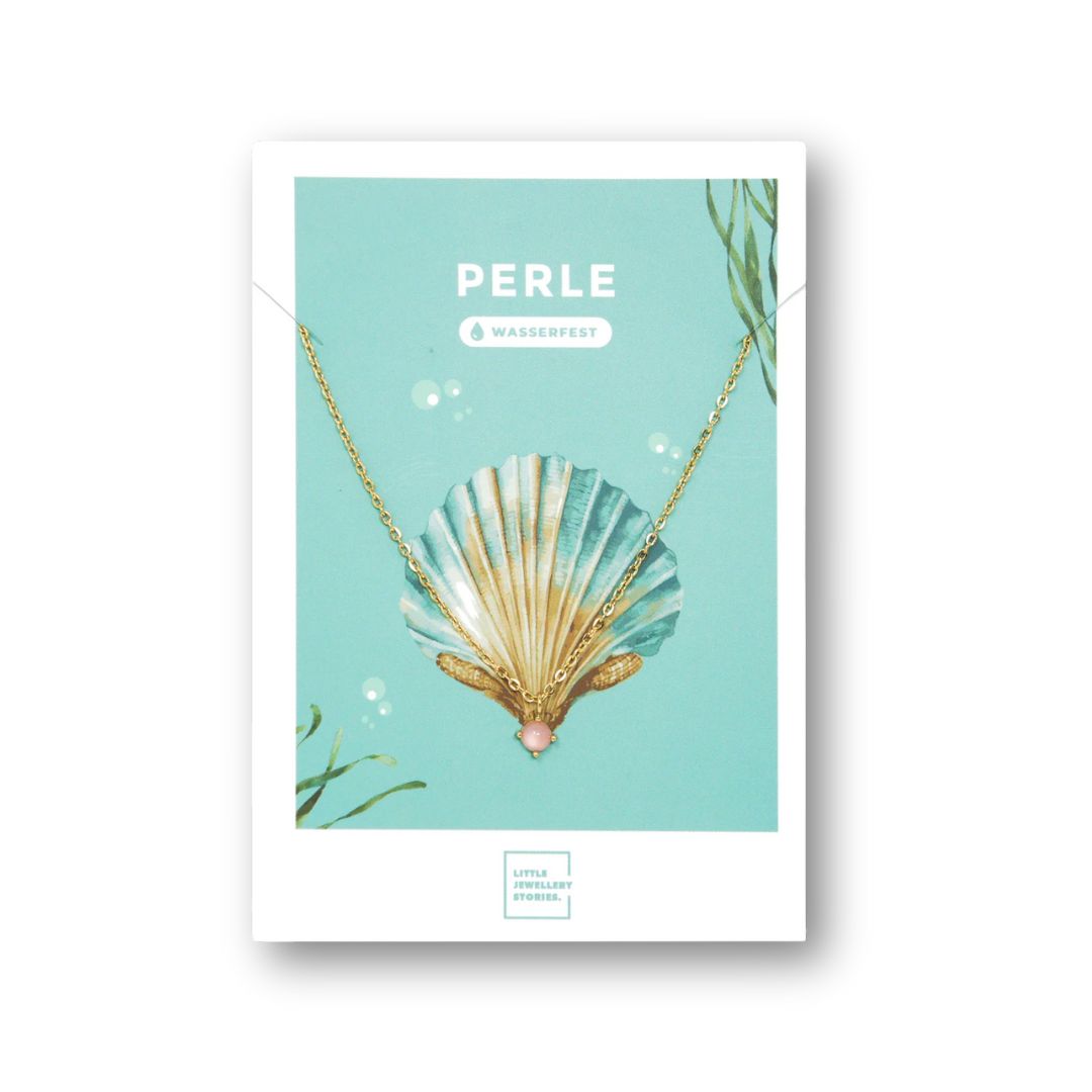 Damen Halskette 'Perle' Gold