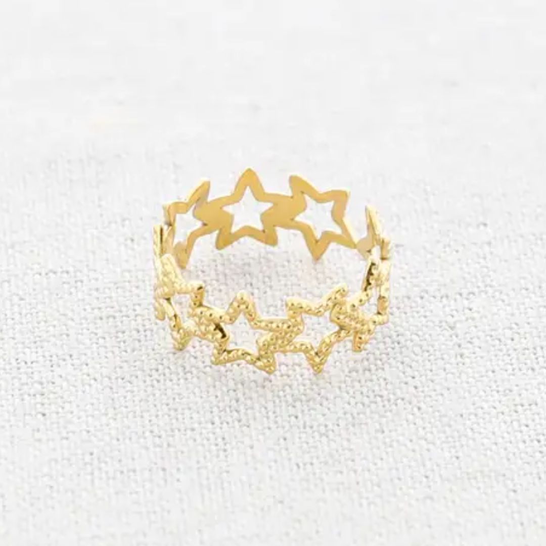 Damen Ring 'Stars' gold