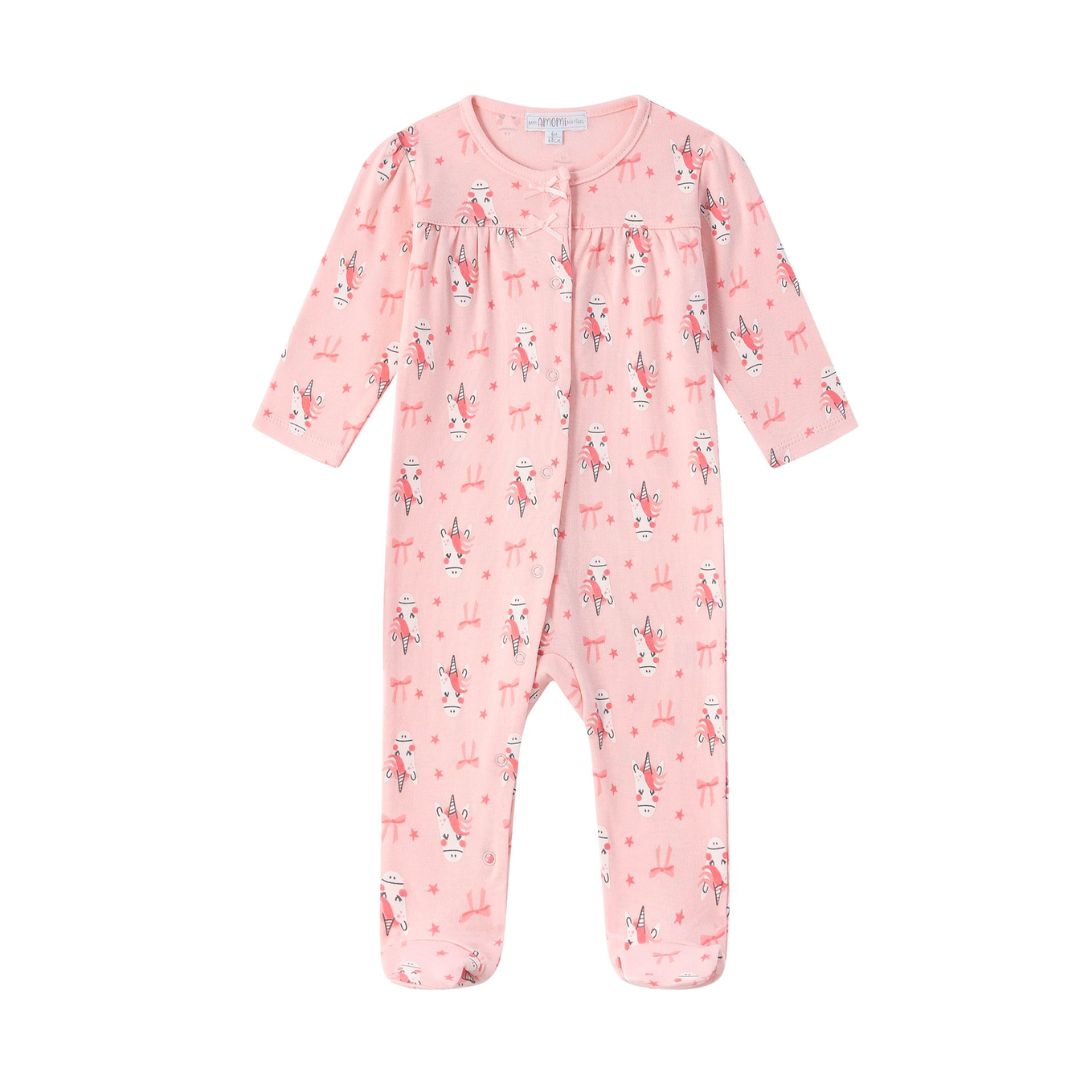 Pyjama aus Baumwolle mit Einhorn-Aufdruck