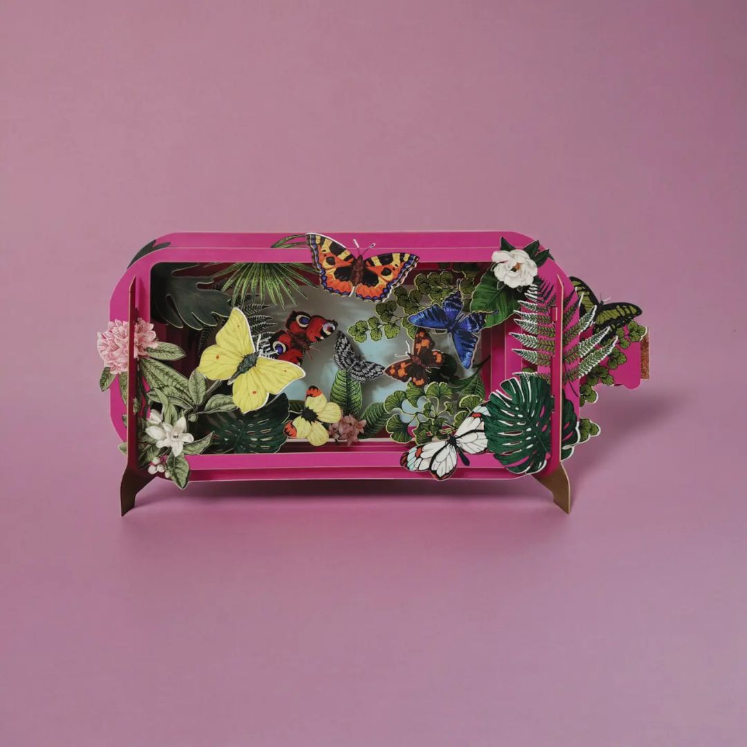 Dimensionale Pop Up Karte 'Schmetterling'