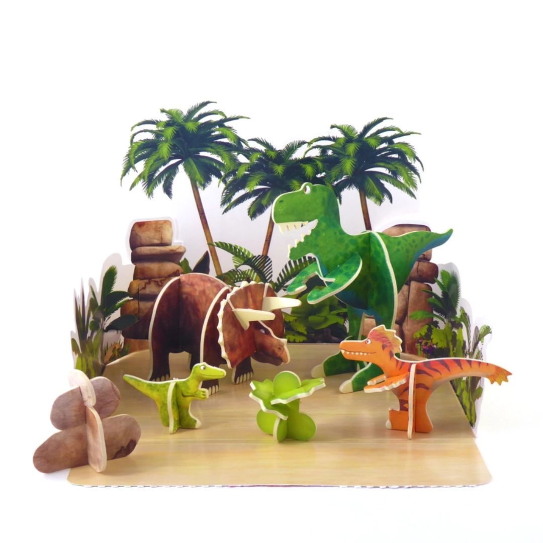 Spielset Pop Out Play Set 'Dinosaurier' Konstruktionsset