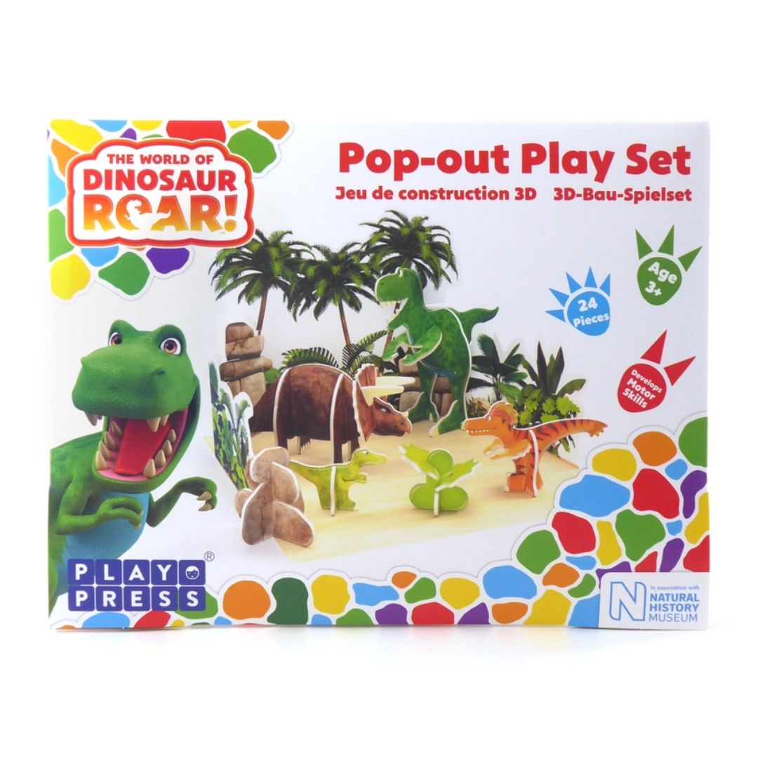 Spielset Pop Out Play Set 'Dinosaurier' Konstruktionsset