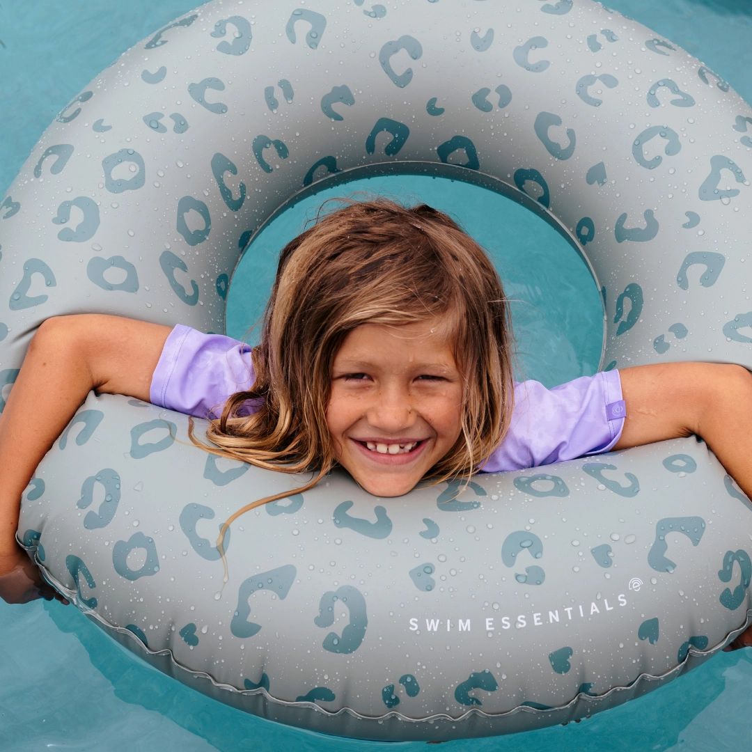 Schwimmring Ø 90 cm grün Leopard