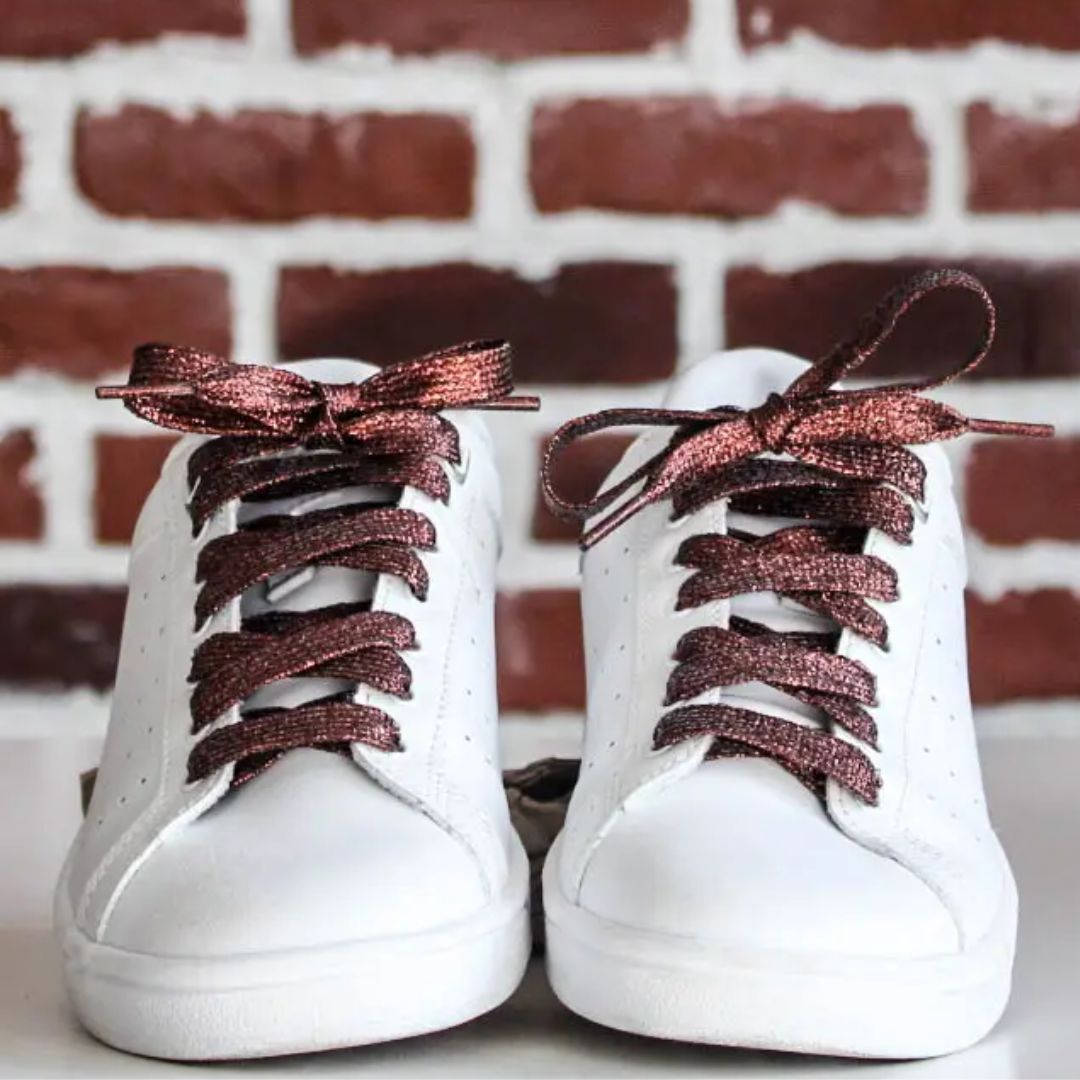 Fancy Laces Glitzerschnürsenkel braun