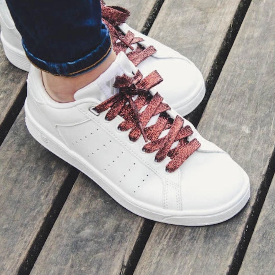 Fancy Laces Glitzerschnürsenkel braun