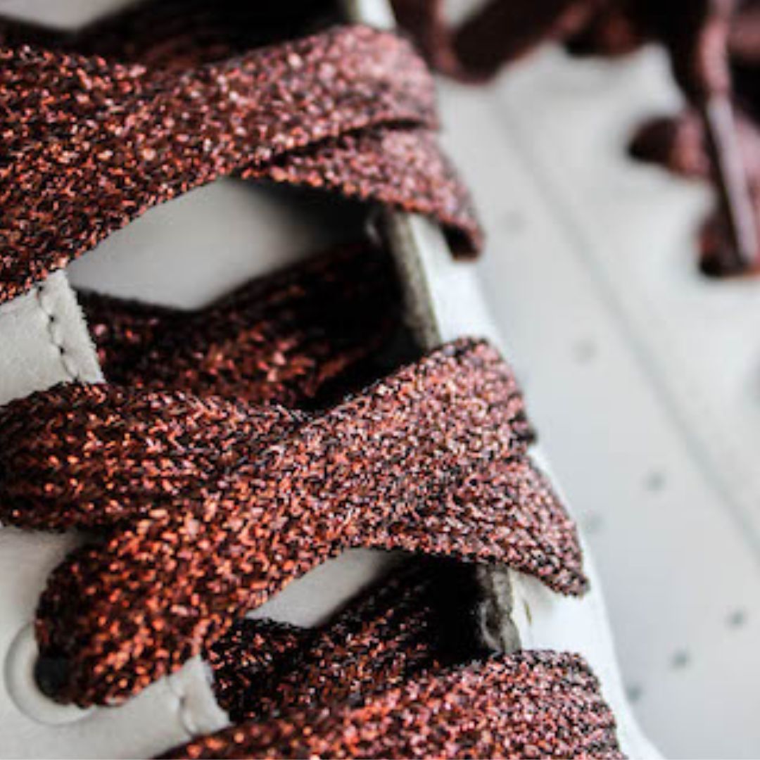 Fancy Laces Glitzerschnürsenkel braun