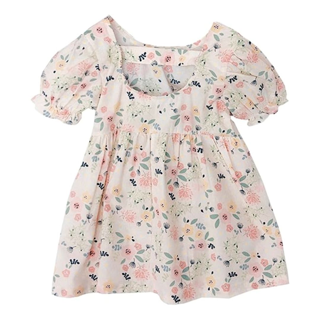 Midikleid für Mädchen Kurzarm 'Bloomy'