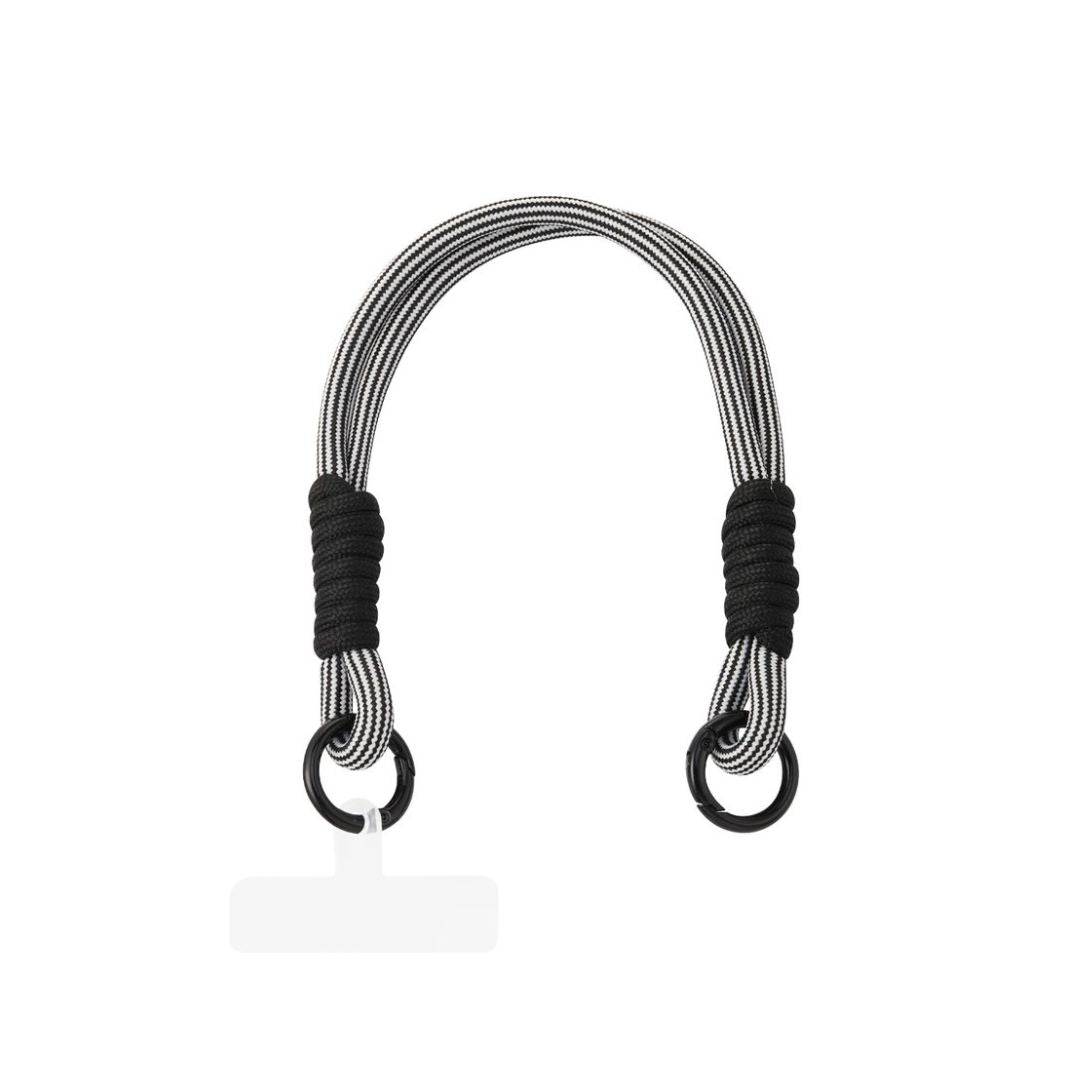 Handy Telefonband "kurz" schwarz/weiß