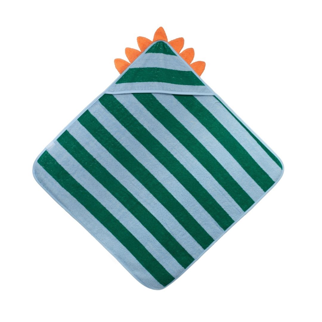 Kapuzenhandtuch aus Baumwolle 75x75 cm 'Dino Lagoon'