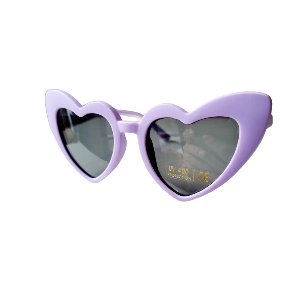 Kinder Sonnenbrille Herzdesign Uni lila