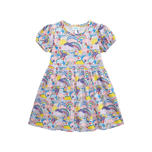 Kurzarm Kleid 'Clouds & Stars'